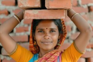asian-indian-woman-working-construction-site-carrying-bricks-her-head_875825-39366